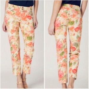ANTHROPOLOGIE CARTONNIER EUC  - FLORAL ANKLE PANTS